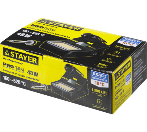 STAYER SP-50, 48 Вт, 160 - 520°C, цифровая паяльная станция, Professional (55370) купить  в Сочи