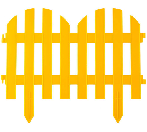 GRINDA Палисадник, 28 х 300 см, желтый, 7 секций, декоративный забор (422205-Y) купить  в Сочи