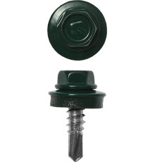 ЗУБР СКМ 6005, 25 х 5.5 мм, зелёный насыщ., 420 шт, кровельный саморез, Профессионал (4-300315-55-025-6005)