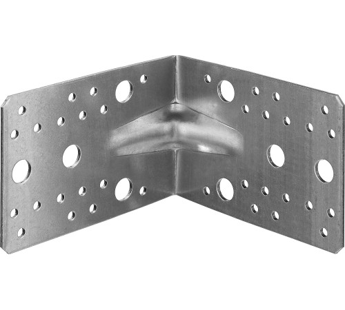 ЗУБР УКУ-2.5, 90 x 130 x 130 x 2.5 мм, цинк, усиленный крепежный уголок (31011-130) купить  в Сочи