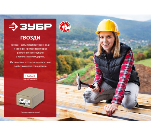 ЗУБР 60 x 2.8 мм, 5 кг, винтовые гвозди (305260-060) купить  в Сочи