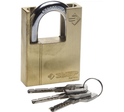 ЗУБР 60 мм, дополнительная защита дужки, навесной замок (37297-60) купить  в Сочи