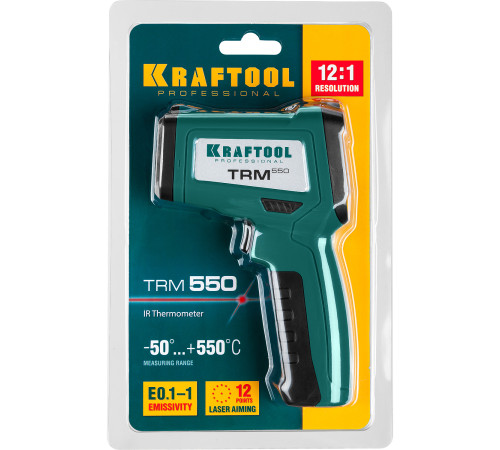 KRAFTOOL TRM-550, -50° +550°С, пирометр инфракрасный (45705-550) купить в Сочи KRAFTOOL TRM-550, -50° +550°С, пирометр инфракрасный (45705-550) купить в Сочи