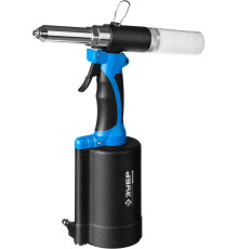 Заклепочник ЗУБР пневматический, корпус из композит материал, для заклепок из нерж стали, 2,4-3,2-4-4,8-6-6,4мм