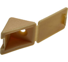 ЗУБР цвет сосна, 4.0 x 15 мм, 4 шт, мебельный уголок с шурупом (4-308256-4)