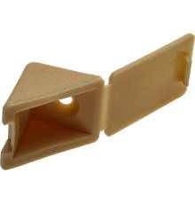 ЗУБР цвет сосна, 4.0 x 15 мм, 4 шт, мебельный уголок с шурупом (4-308256-4)