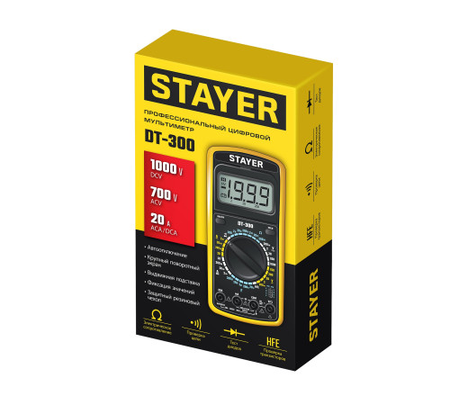 STAYER DT-300 Цифровой мультиметр (45321) купить в Сочи STAYER DT-300 Цифровой мультиметр (45321) купить в Сочи