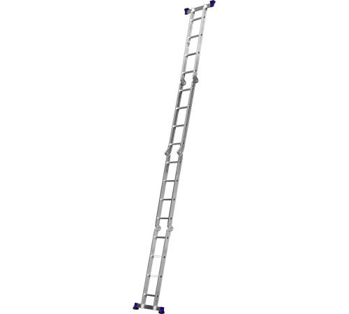 СИБИН ЛТ-44, 4 x 4 ступени, алюминиевая, четырехсекционная лестница-трансформер (38852) купить  в Сочи