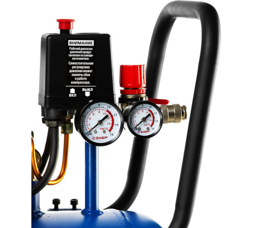 ЗУБР 360 л/мин, 50 л, 2200 Вт, ременной масляный компрессор, Профессионал (ЗКПМ-360-50-Р-2.2) купить  в Сочи