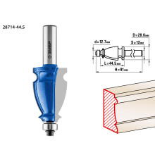 ЗУБР 44.5 x 28 мм, хвостовик 12 мм, фреза кромочная фигурная №3, Профессионал (28714-44.5)
