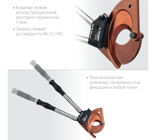 ЗУБР НС-75T, d 75 мм, секторные ножницы, Профессионал (23352-75) купить  в Сочи