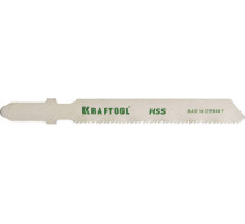 KRAFTOOL T118A, EU-хвост., по металлу HSS, шаг 1.2 мм, 50 мм, 5 шт, полотна для лобзика (159551-1.2-S5)