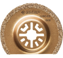 ЗУБР ШВС-65 UniLock, 65 мм, OIS-хвост., насадка сегментная шлифовальная, Профессионал (15563-65)