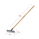 GRINDA GT-10 WOOD, 260 х 80 х 1300 мм, 10 прямых зубцов, углерод. сталь, антикор. покрытие, черенок дерев. высш. сорт, садовые грабли (39583-10) купить в Сочи