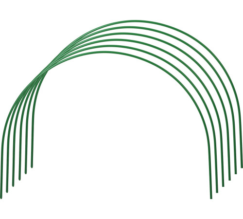 GRINDA 2.5 м, стальные, покрытие ПВХ, 6 шт, дуги для парника (422309-100-095) купить  в Сочи