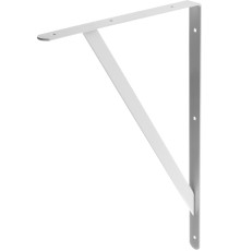 STAYER 500 х 330 х 30 х 4 мм, белый, усиленный уголок-кронштейн (37424-1)