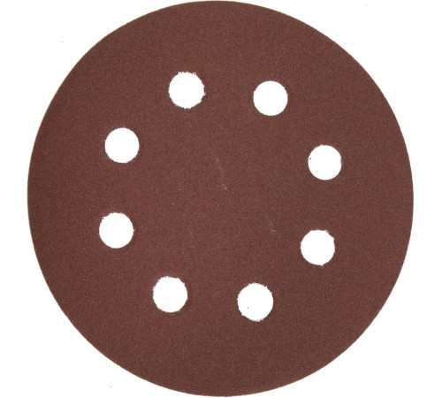 Круг шлифовальный ЗУБР ″Мастер″ универсальный, из абразивной бумаги на велкро основе, 8 отверстий, Р180, 125мм, 5шт купить  в Сочи