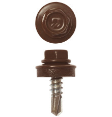 ЗУБР СКМ 8017, 19 х 5.5 мм, шок.-коричн., 2500 шт, кровельный саморез, Профессионал (4-300310-55-019-8017)