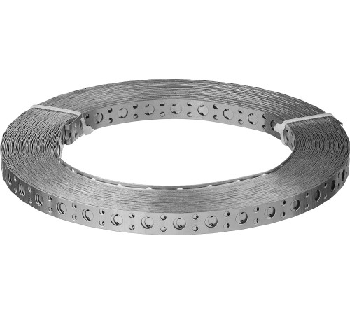 ЗУБР ПВЛ, 20 x 0.5 мм, 25 м, цинк, перфорированная вентиляционная лента прямая (310247-20-05) купить  в Сочи