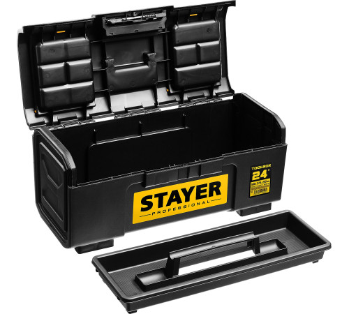 STAYER TOOLBOX-24, 590 х 270 х 255, пластиковый ящик для инструментов, Professional (38167-24) купить в Сочи STAYER TOOLBOX-24, 590 х 270 х 255, пластиковый ящик для инструментов, Professional (38167-24) купить в Сочи
