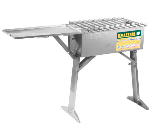 KRAFTOOL 300 x 600 x 800 мм, с автоматическим вращением шампуров, переносной мангал (68310) купить  в Сочи