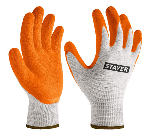 STAYER ULTRA, L-XL, х/б перчатки с рельефным латексным покрытием, противоскользящие, 13 класс (11403-XL) купить в Сочи STAYER ULTRA, L-XL, х/б перчатки с рельефным латексным покрытием, противоскользящие, 13 класс (11403-XL) купить в Сочи