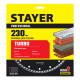 STAYER TURBO 230 мм (22.2 х 7 х 2.8 мм), сегментированный алмазный диск (3662-230) купить  в Сочи
