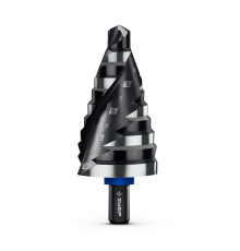 ЗУБР BLACK FORCE 9-36мм, 10 ступеней, винтовая проточка, сверло ступенчатое, ПРОФЕССИОНАЛ (29671-9-36-10)