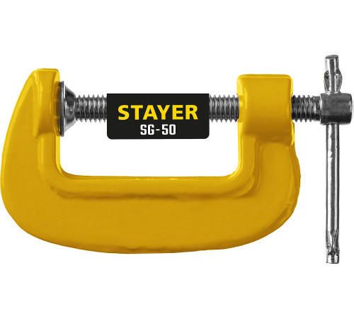 STAYER SG-50, 50 мм, чугунная струбцина G (3215-050) купить  в Сочи STAYER SG-50, 50 мм, чугунная струбцина G (3215-050) купить  в Сочи