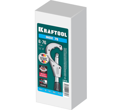 KRAFTOOL INOX-76, 6-76 мм, на подшипниках, труборез для нержавеющей стали (23976) купить в Сочи KRAFTOOL INOX-76, 6-76 мм, на подшипниках, труборез для нержавеющей стали (23976) купить в Сочи