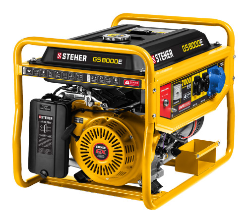 STEHER 7000 Вт, бензиновый генератор с электростартером (GS-8000E) купить  в Сочи