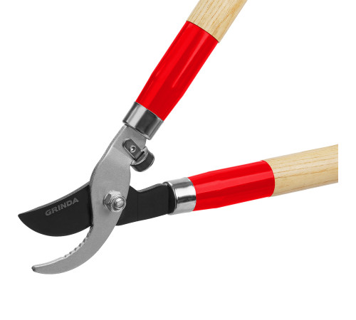 GRINDA W-700, длина 700 мм, закаленные лезвия, рукоятки из дерева высшего сорта, плоскостной сучкорез (40232) купить  в Сочи