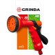 GRINDA P-10, 10 режимов, курок сзади, пластиковый, поливочный пистолет (8-427373) купить  в Сочи