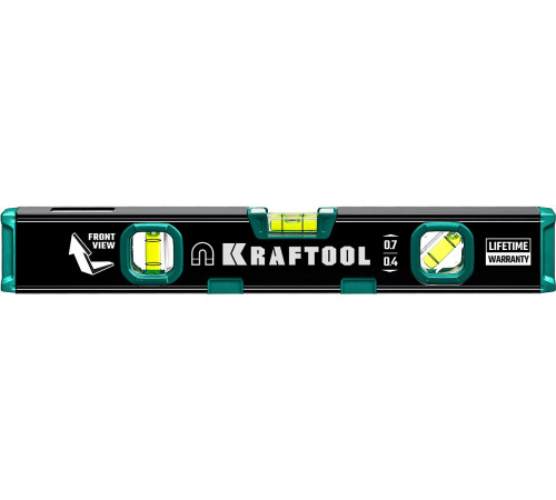 KRAFTOOL KOMPAKT-300, 300 мм, усиленный профиль, с зеркальным глазком, компактный магнитный уровень (34784) с фрезерованной базовой поверхностью KRAFTOOL KOMPAKT-300, 300 мм, усиленный профиль, с зеркальным глазком, компактный магнитный уровень (34784) с фрезерованной базовой поверхностью