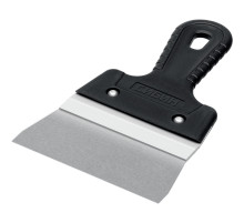 СИБИН 150 мм, усиленный фасадный нержавеющий шпатель с алюминиевой направляющей (10083-15)