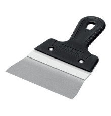 СИБИН 150 мм, усиленный фасадный нержавеющий шпатель с алюминиевой направляющей (10083-15)