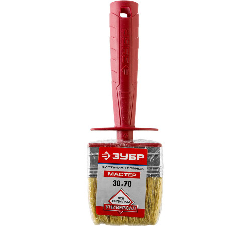 ЗУБР УНИВЕРСАЛ, 3 х 7 см, светлая щетина, пластмассовый корпус, все виды ЛКМ, макловица (01825-07) купить  в Сочи