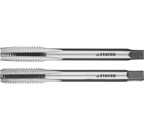 STAYER M8 х 1.25, 2 шт, комплект метчиков (28025-08-1.25-H2) купить  в Сочи