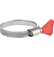 ЗУБР Бабочка, 40 - 60 мм, накатная лента 9 мм, 2 шт, нержавеющий хомут, Профессионал (37835-40-60)