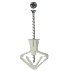 ЗУБР БАБОЧКА, 10 х 50 мм, 4 шт, дюбель для пустотелых конструкций с саморезом (4-301326)