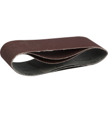 ЗУБР 75х457 мм, P80, лента шлифовальная МАСТЕР, для ЛШМ, 3 шт.