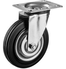 ЗУБР d 160 мм, г/п 145 кг, игольчатый подшипник, резина/металл, поворотное колесо, Профессионал (30936-160-S)