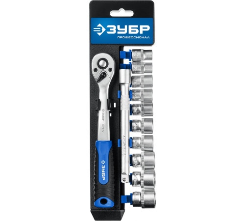 ЗУБР ТС-12Б, 12 предм., (3/8″), набор торцовых головок, Профессионал (27646-H12) купить  в Сочи