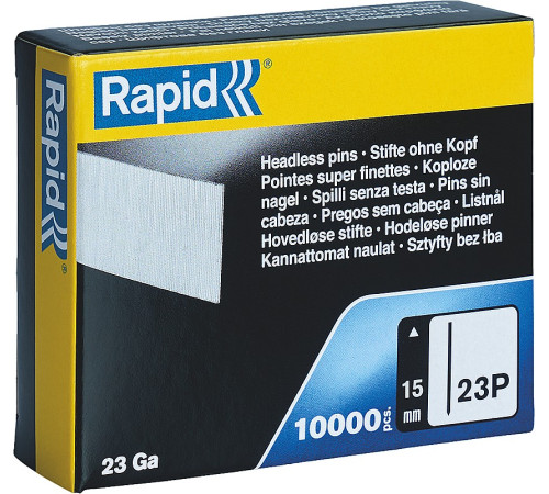 RAPID тип 23Р, 15 мм, 1000 шт, закаленные супертвердые гвозди (5001358) купить в Сочи RAPID тип 23Р, 15 мм, 1000 шт, закаленные супертвердые гвозди (5001358) купить в Сочи