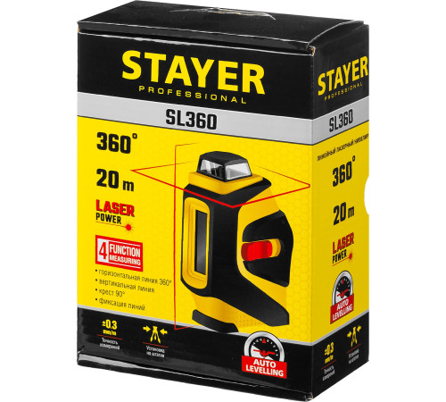 STAYER 20 м, лазерный нивелир, Professional (34962) купить в Сочи STAYER 20 м, лазерный нивелир, Professional (34962) купить в Сочи