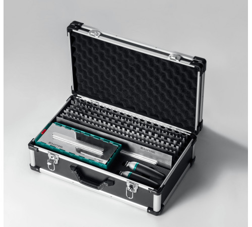 KRAFTOOL 280х115 мм (6шт) - 480х130 мм (6шт), набор нержавеющих гребенок со сменной 2к ручкой, в пластиковом кейсе (33268-H12) купить  в Сочи