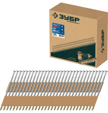 ЗУБР SN21 90 х 3.1 мм, реечные гвозди рифленые оцинкованные, 2010 шт(305396-90)