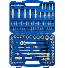 ЗУБР А-110, 110 предм., (1/2″ + 1/4″), универсальный набор инструмента, Профессионал (27635-H110)
