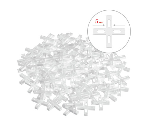 ЗУБР 5 мм, 100 шт, крестики для плитки (33811-5) купить  в Сочи
