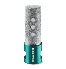 KRAFTOOL VS DIAMOND d 20 мм (М14, 50 мм), Вакуумная алмазная фреза пальчиковая (29810-20)